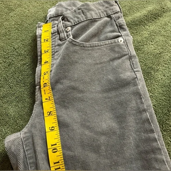 J. Crew Vintage Slim Straight Gray Corduroy Pants Sz 26P - Picture 14 of 16